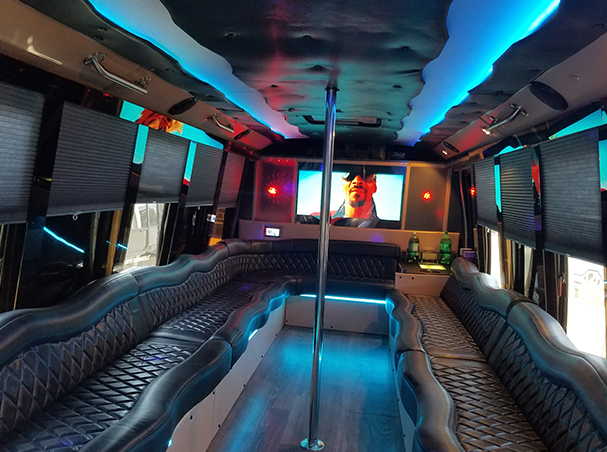 Inside a Tampa limo