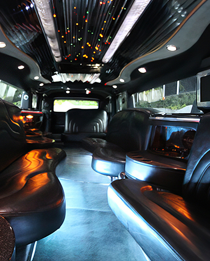 Tampa Hummer limo interior